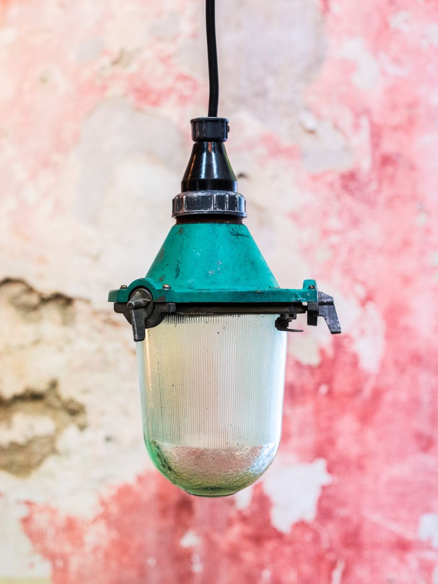 grande lampe baladeuse industrielle suspension verre – Image 10