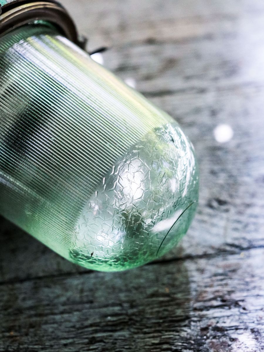 grande lampe baladeuse industrielle suspension verre – Image 5