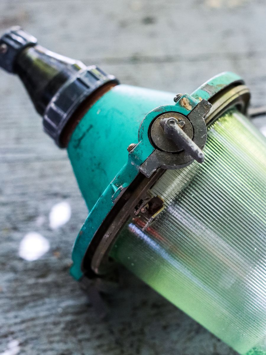 grande lampe baladeuse industrielle suspension verre – Image 6