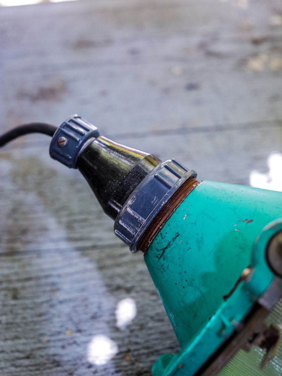 grande lampe baladeuse industrielle suspension verre – Image 7