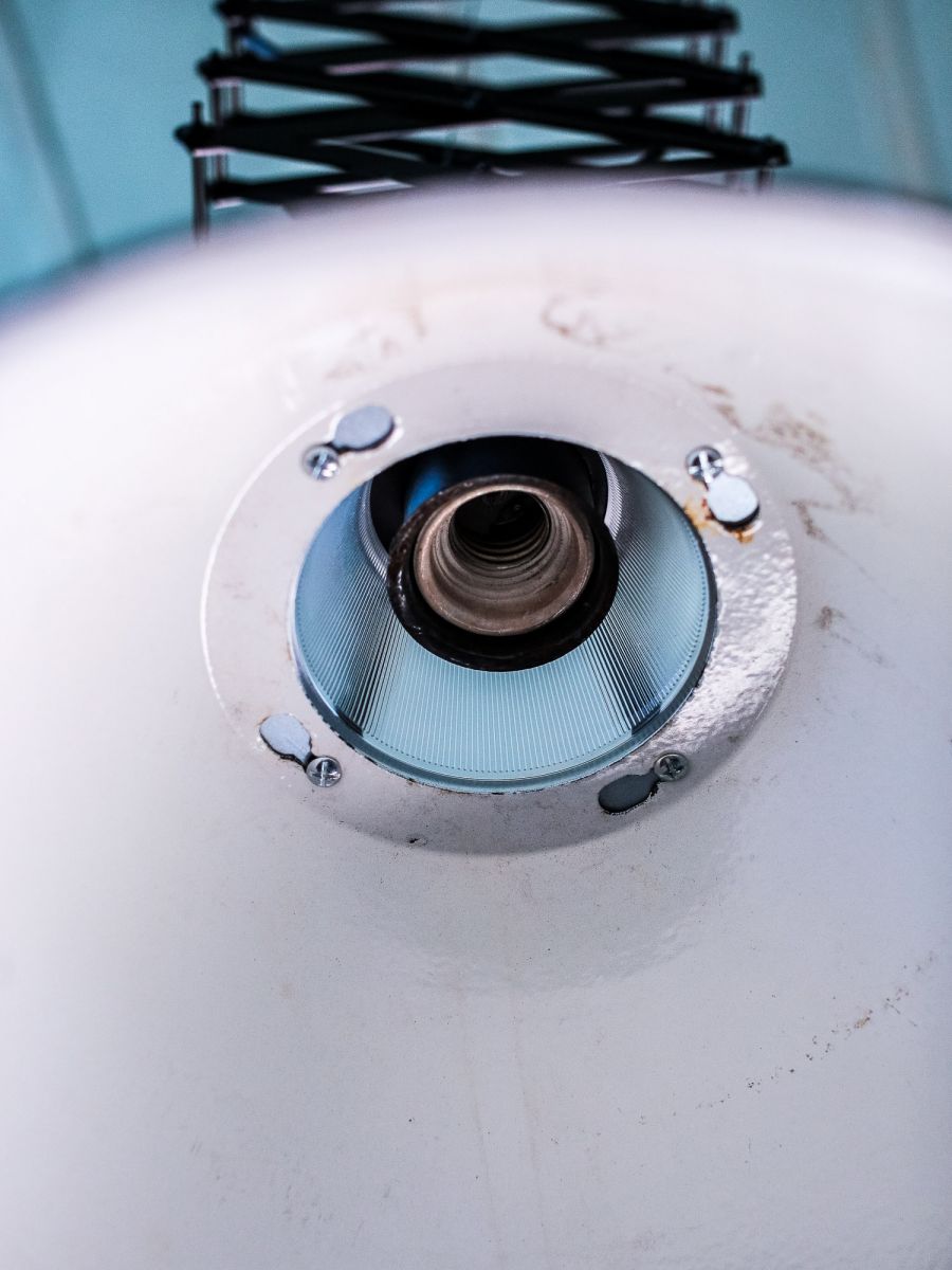 abat jour emaillee noir lampe scissor holophane – Image 12