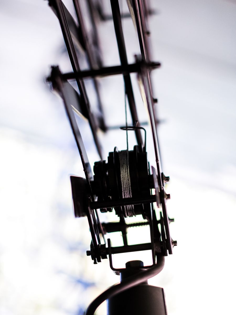 abat jour emaillee noir lampe scissor holophane – Image 8