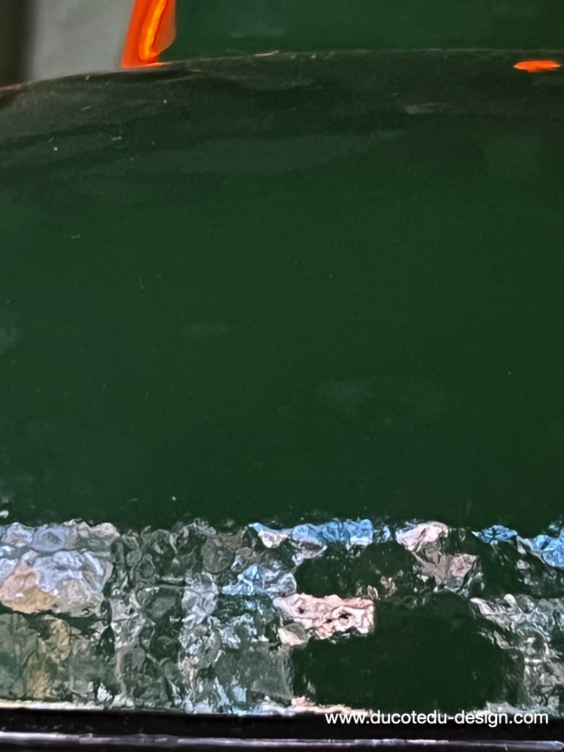 lampe industrielle vert fonce abat jour bateau emaillee – Image 13