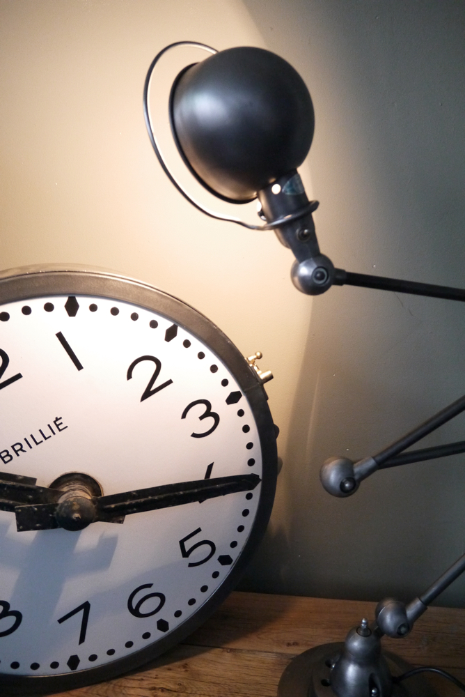 Lampe d atelier industrielle Jielde 4 bras polie graphite – Image 9