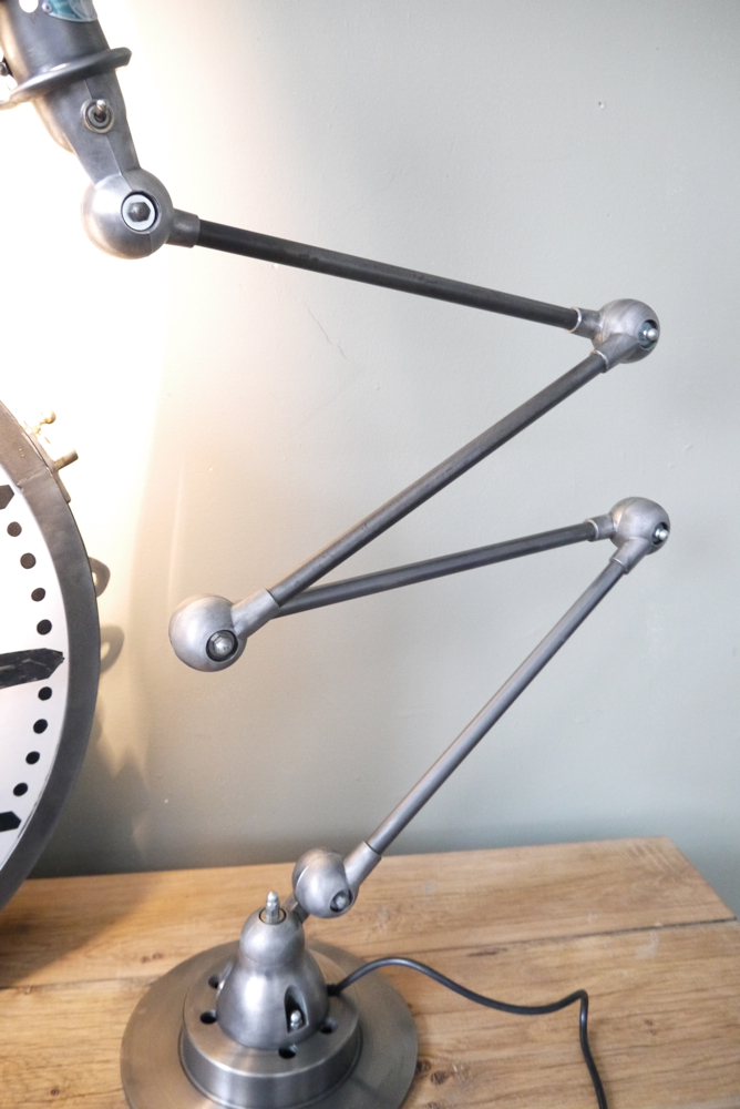 Lampe d atelier industrielle Jielde 4 bras polie graphite – Image 10