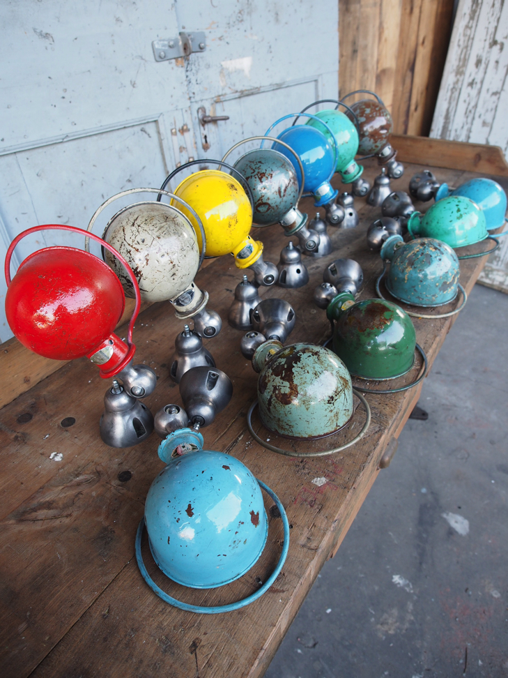 Unique lampe Jielde 1 applique finition vintage industrielle – Image 10