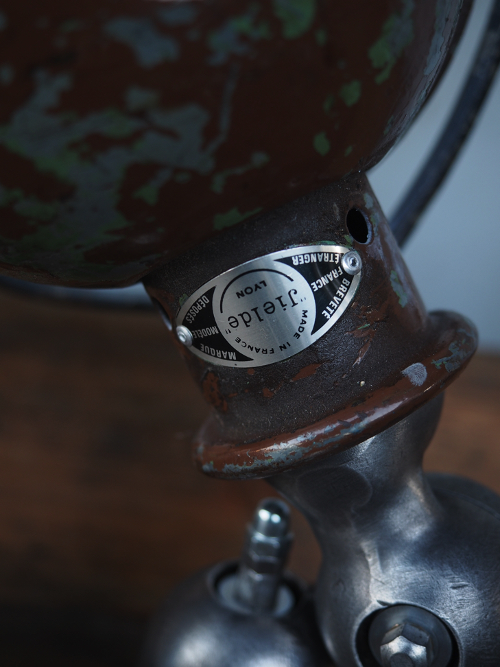 Unique lampe Jielde 1 applique finition vintage industrielle – Image 4