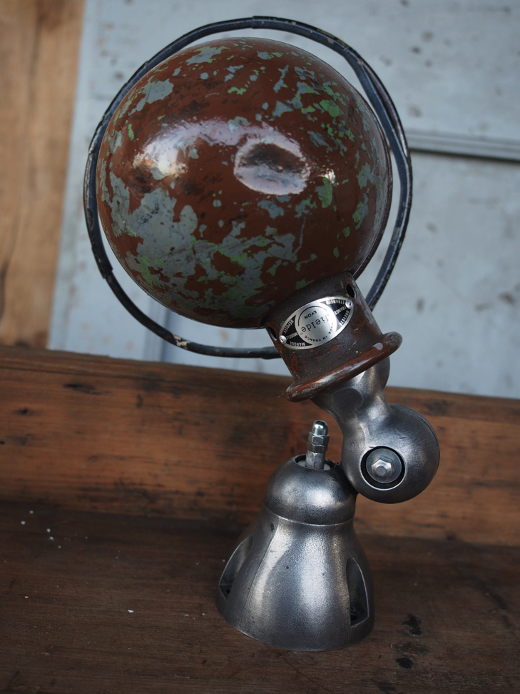 Unique lampe Jielde 1 applique finition vintage industrielle – Image 8