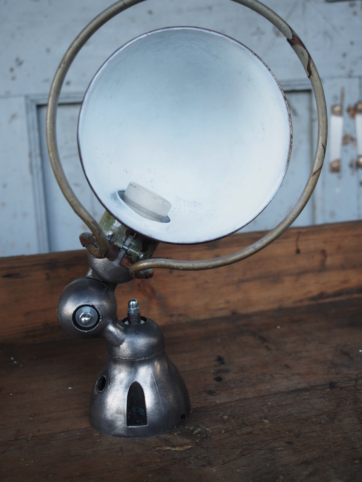 Unique lampe Jielde 1 applique finition vintage industrielle – Image 7