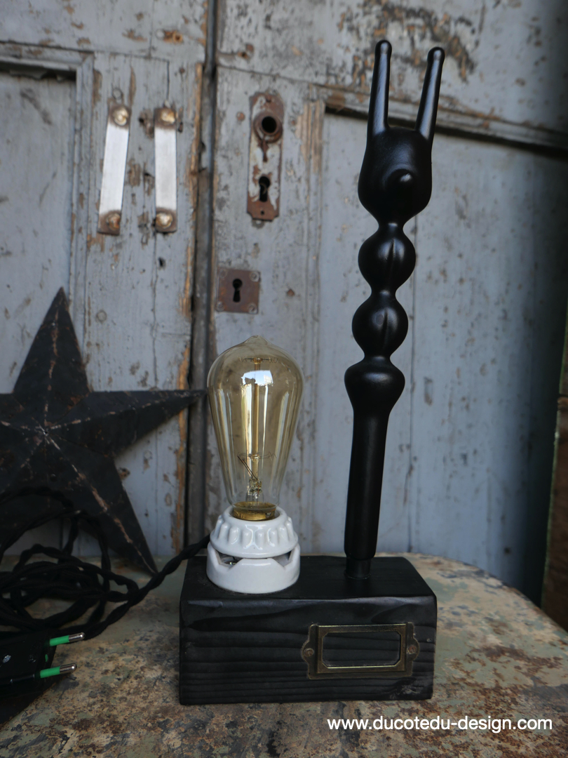 lampe ampoule Edison avec moule a ballon de baudruche noir / r5 – Image 10