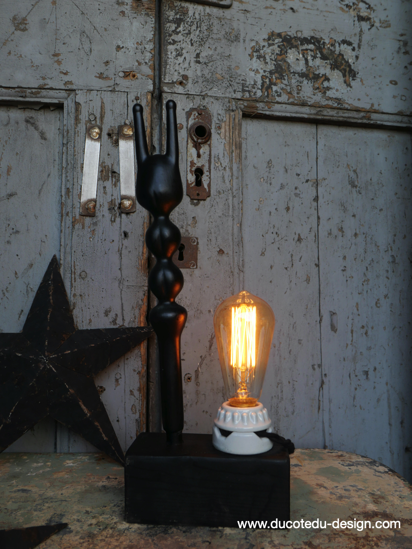 lampe ampoule Edison avec moule a ballon de baudruche noir / r5 – Image 8