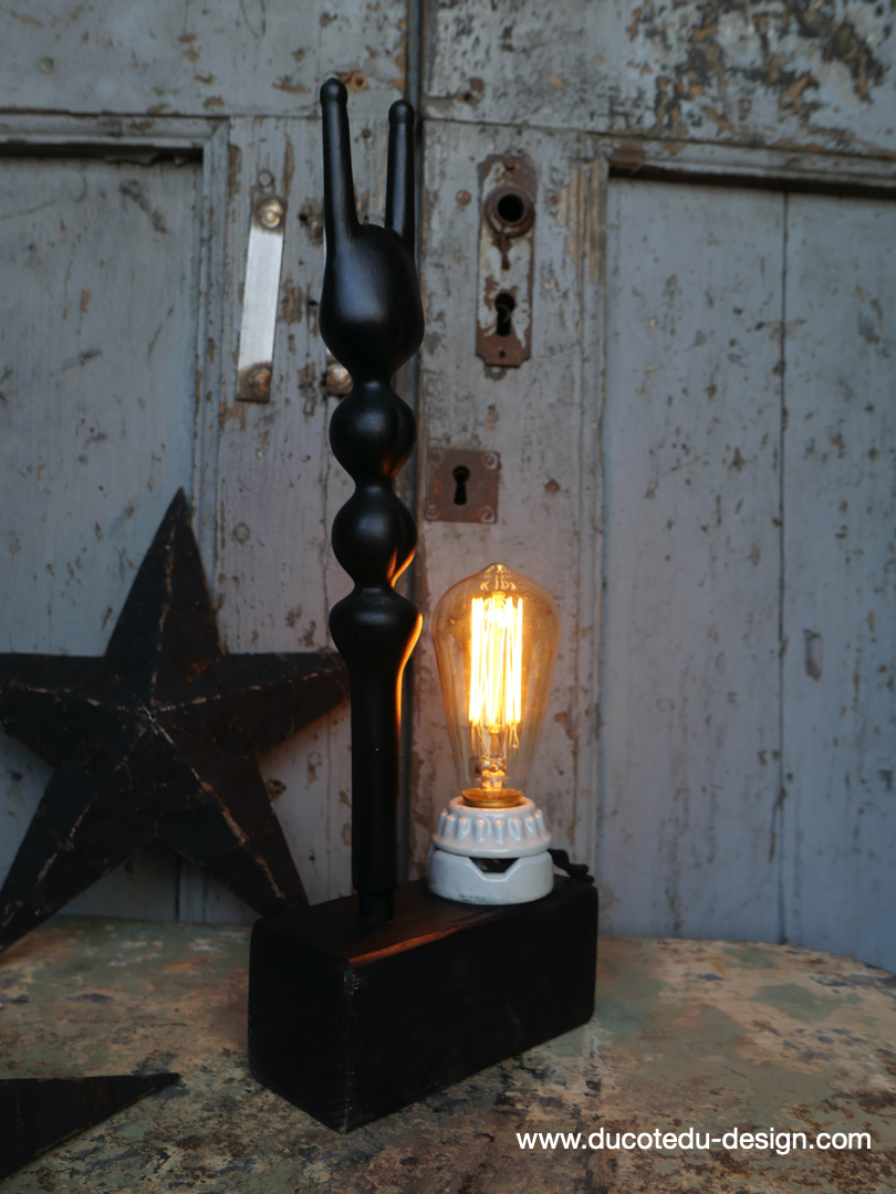 lampe ampoule Edison avec moule a ballon de baudruche noir / r5 – Image 7