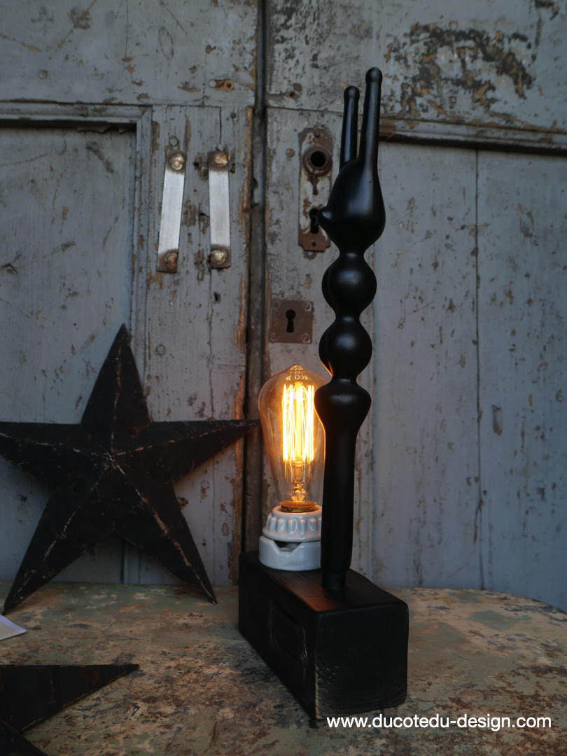 lampe ampoule Edison avec moule a ballon de baudruche noir / r5 – Image 6