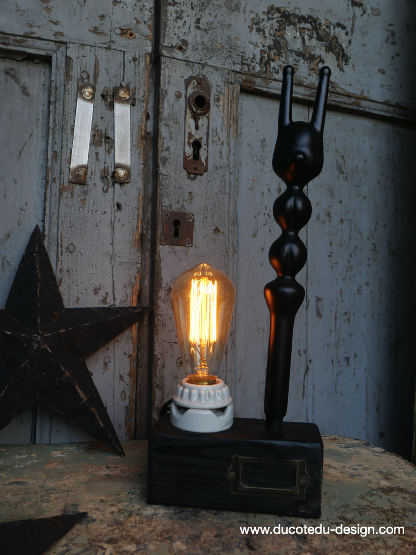 lampe ampoule Edison avec moule a ballon de baudruche noir / r5 – Image 4