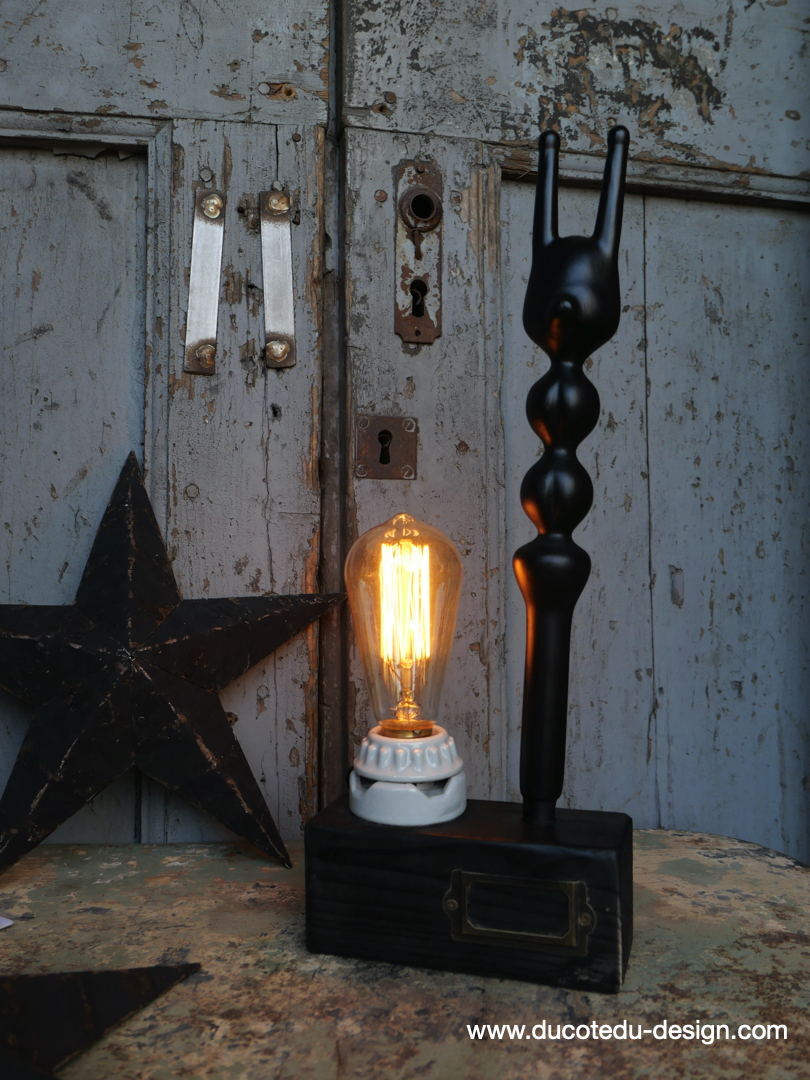 lampe ampoule Edison avec moule a ballon de baudruche noir / r5 – Image 2