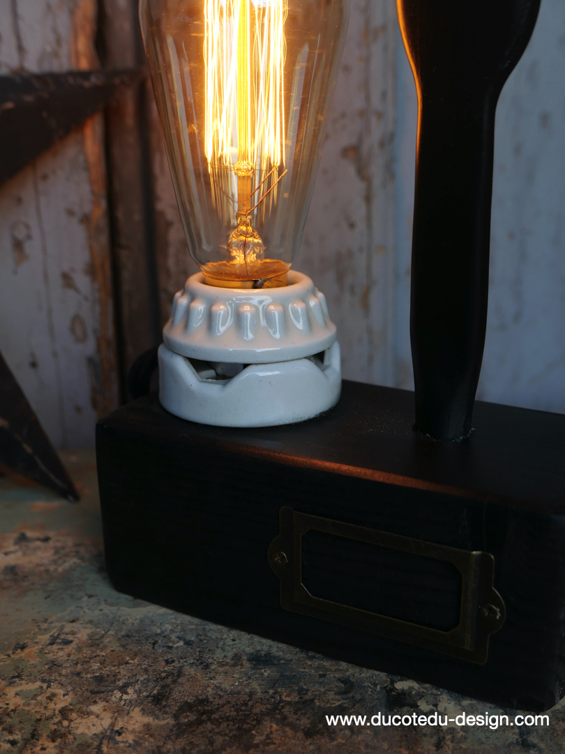 lampe ampoule Edison avec moule a ballon de baudruche noir / r4 – Image 4