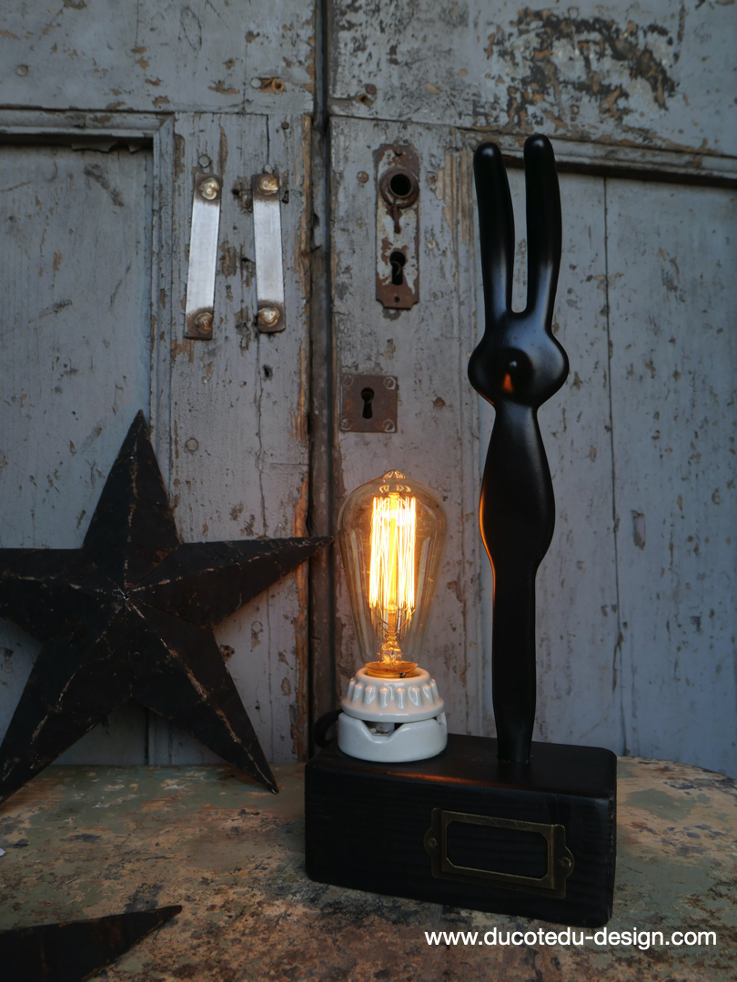 lampe ampoule Edison avec moule a ballon de baudruche noir / r4 – Image 2