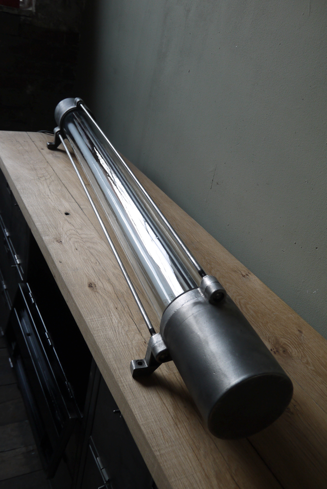 magnifique lampe applique au neon industrielle tube de verre – Image 9