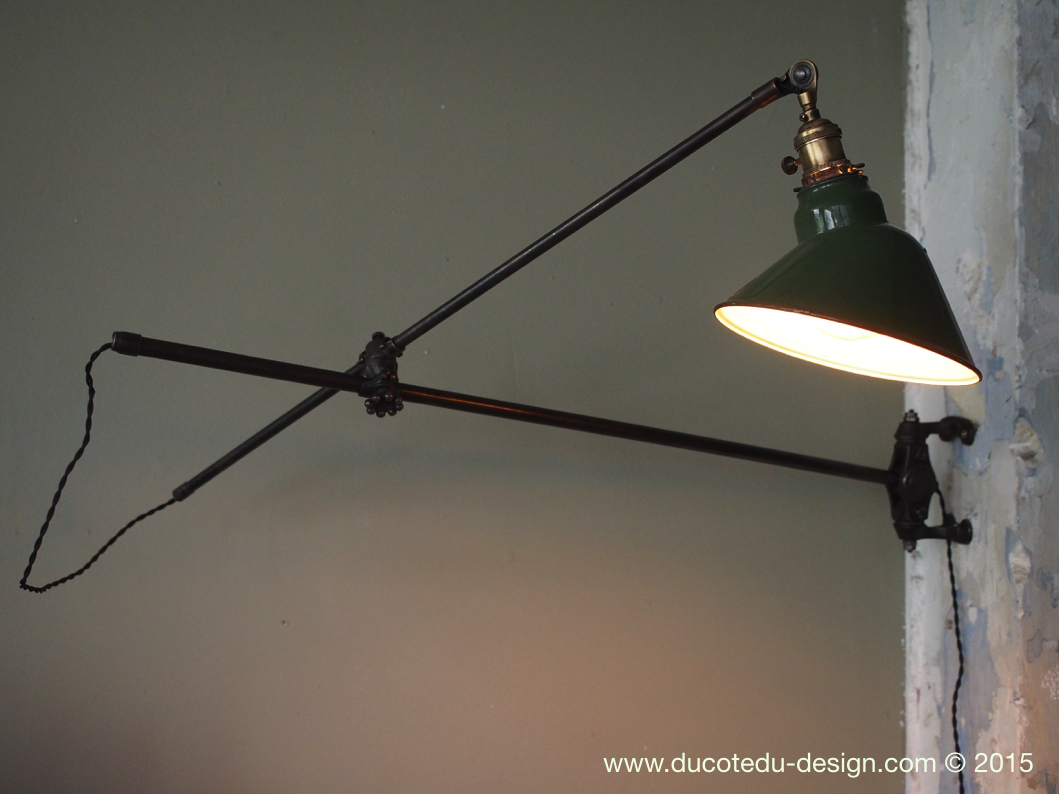 Rare Lampe O.C. White Industrielle fixation murale applique la lampe de reference a new york dans les loft – Image 9