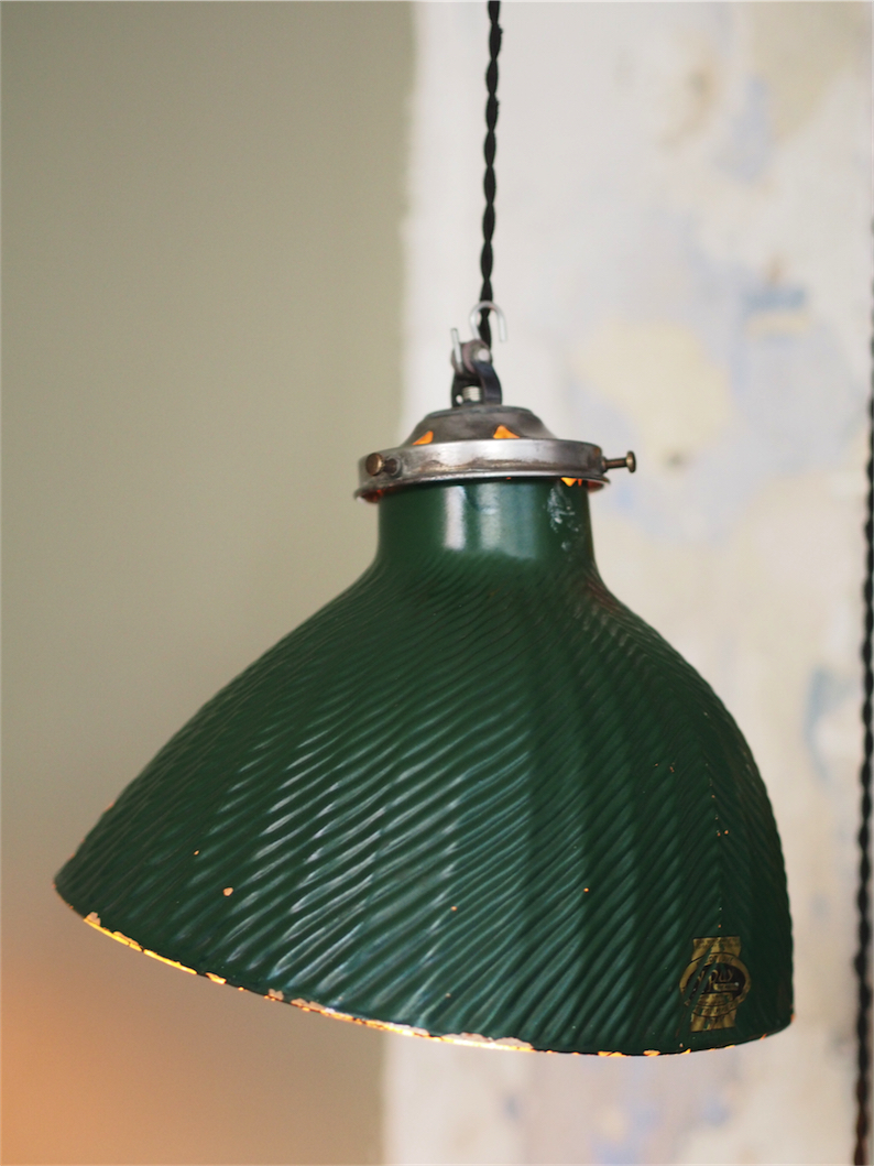 abat jour en verre americain lampe industrielle X-RAY – Image 5