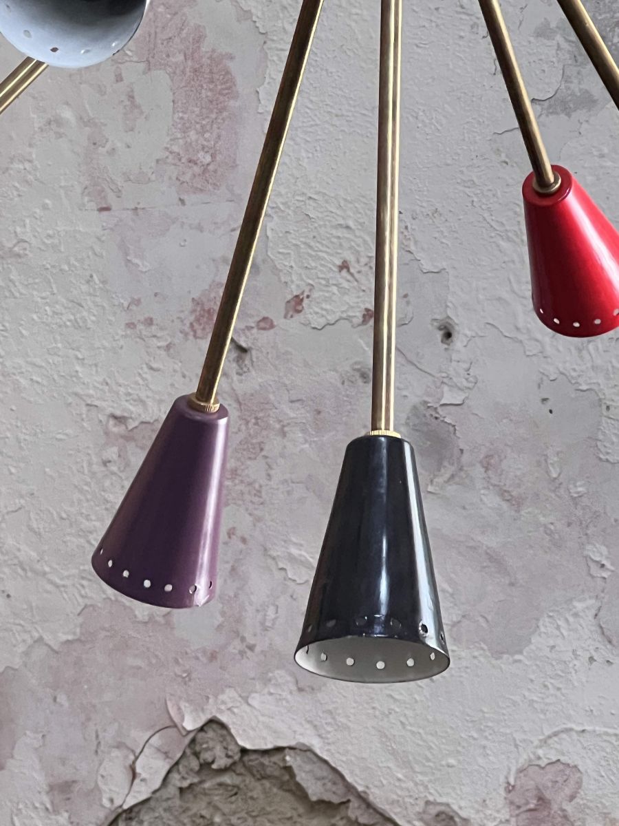 lustre spoutnik design Italien tres grand modele – Image 9