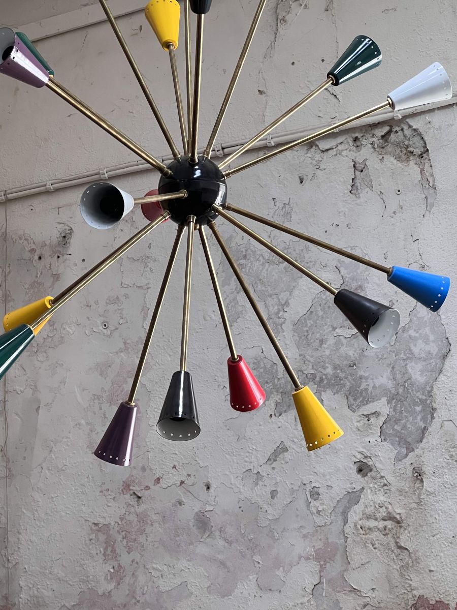 lustre spoutnik design Italien tres grand modele – Image 16