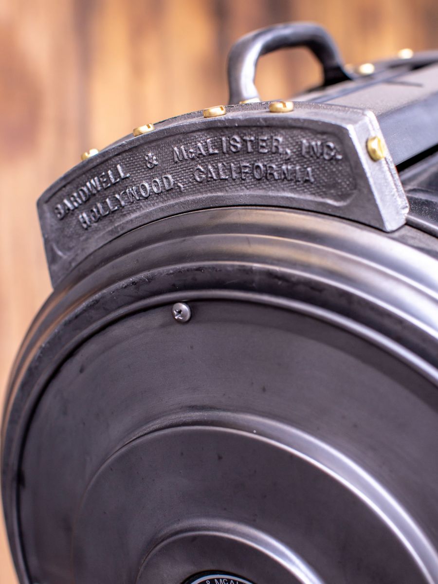 Ancien projecteur cinema Hollywood Bardwell Mcalister pieds bois – Image 15