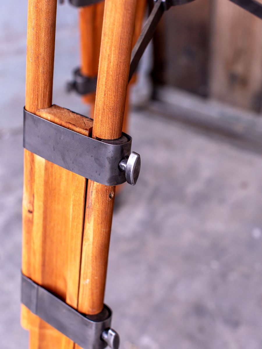 Ancien projecteur cinema Hollywood Bardwell Mcalister pieds bois – Image 19