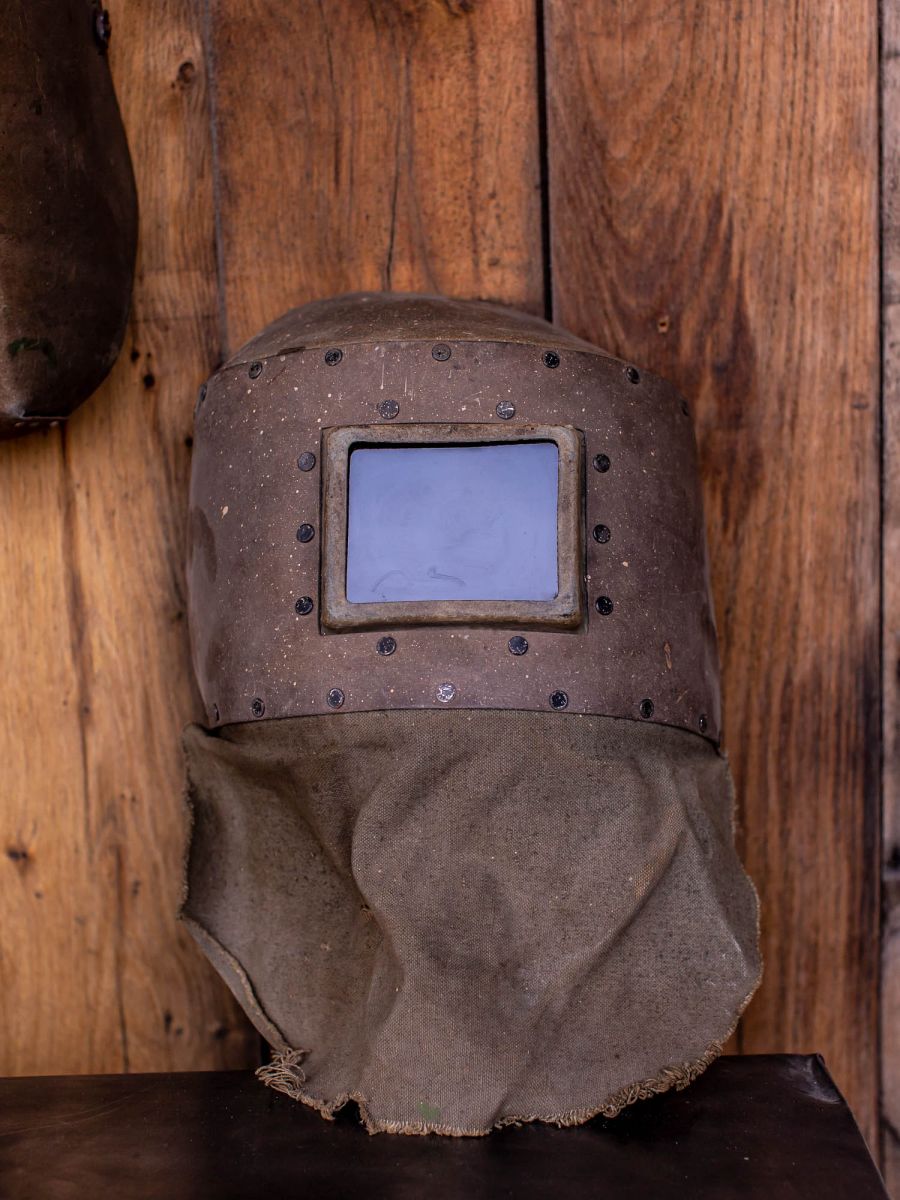 Ancien masque de soudeur russe , industriel CCCP / URSS – Image 2