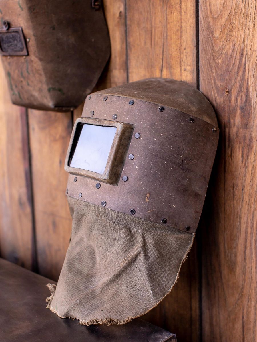 Ancien masque de soudeur russe , industriel CCCP / URSS – Image 6