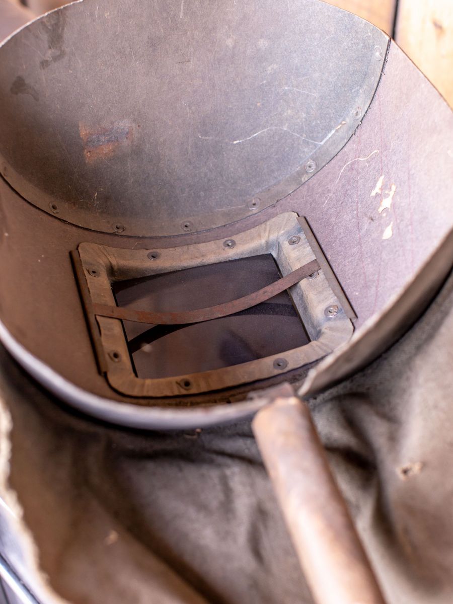 Ancien masque de soudeur russe , industriel CCCP / URSS – Image 7