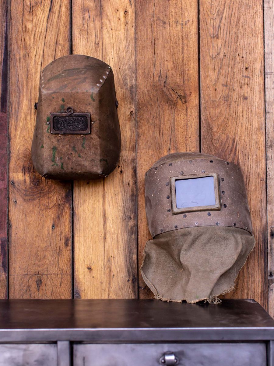 Ancien masque de soudeur russe , industriel CCCP / URSS – Image 5