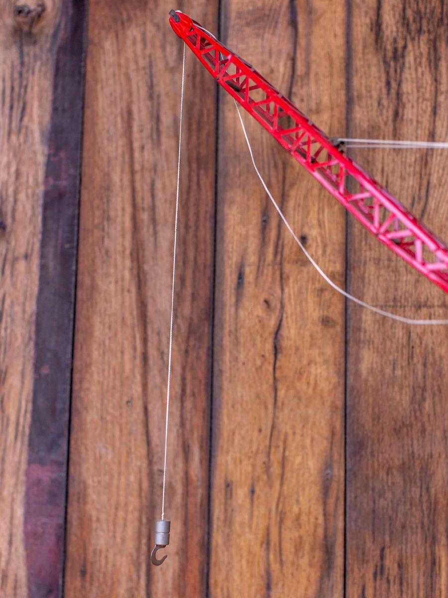 jouet ancienne grande grue avec conducteur – Image 7