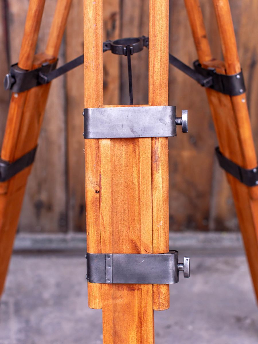 Ancien projecteur cinema Hollywood Bardwell Mcalister pieds bois – Image 5