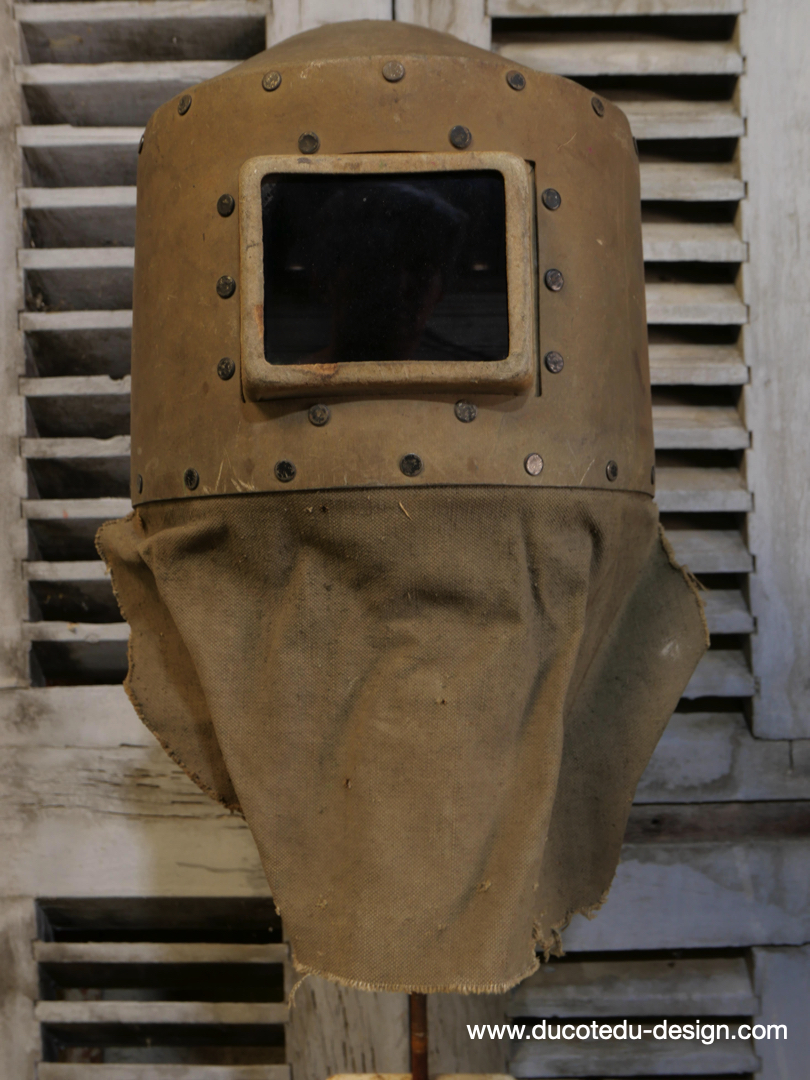 curiosité ancien masque de soudeur de pays de l'Est / ref C06 – Image 2