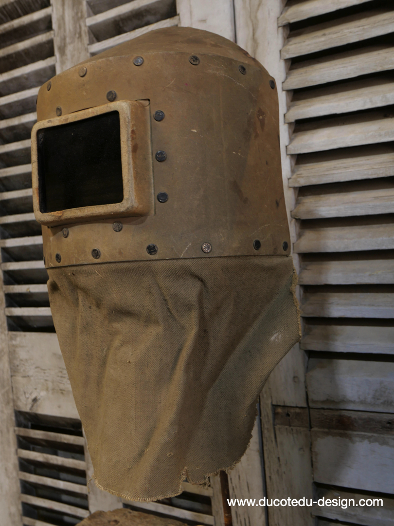 curiosité ancien masque de soudeur de pays de l'Est / ref C06 – Image 3