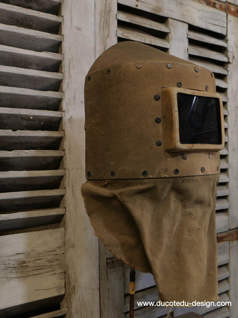 curiosité ancien masque de soudeur de pays de l'Est / ref C06 – Image 4