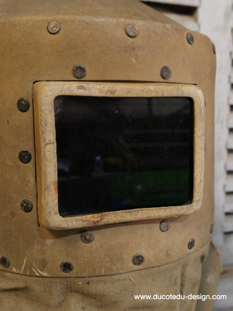 curiosité ancien masque de soudeur de pays de l'Est / ref C06 – Image 5