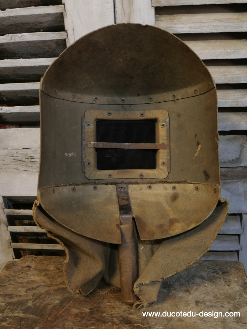 curiosité ancien masque de soudeur de pays de l'Est / ref C06 – Image 6