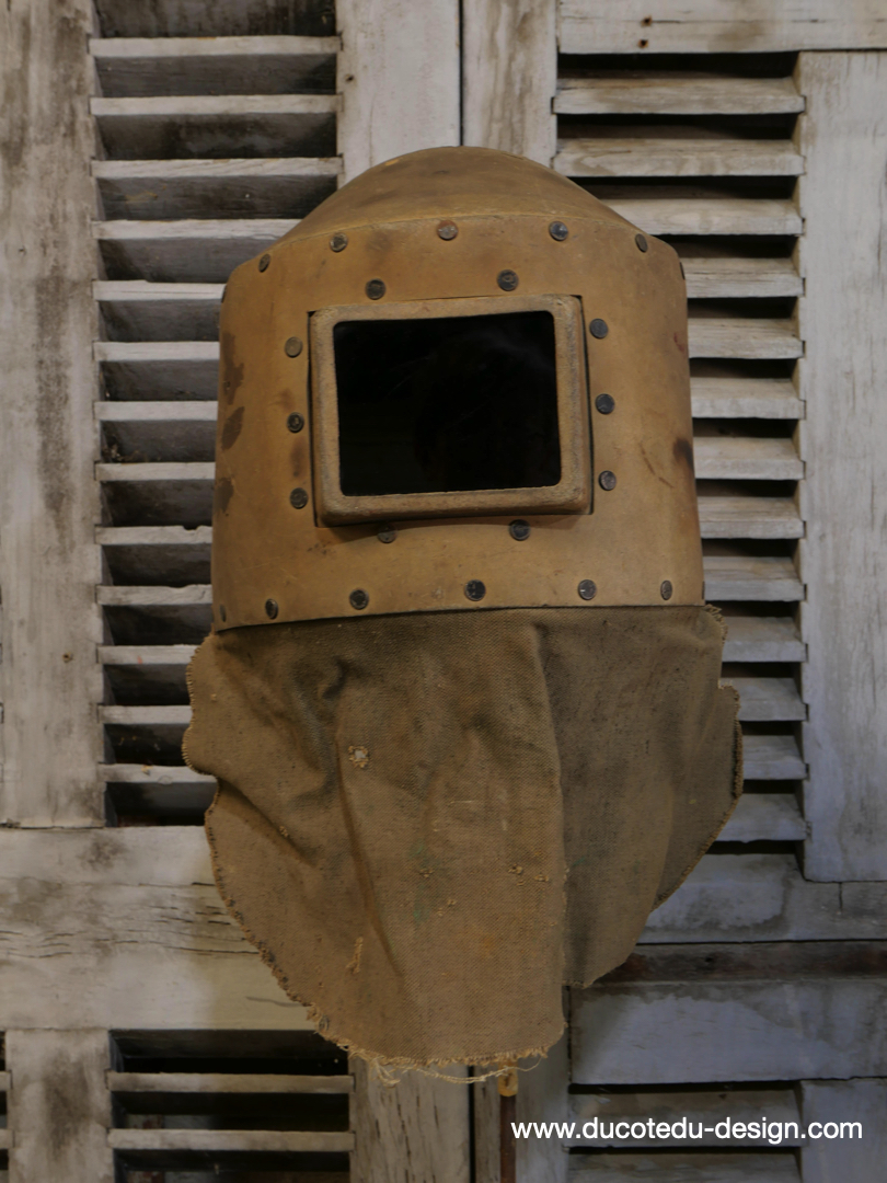 curiosité ancien masque de soudeur de pays de l'Est / ref C07 – Image 2