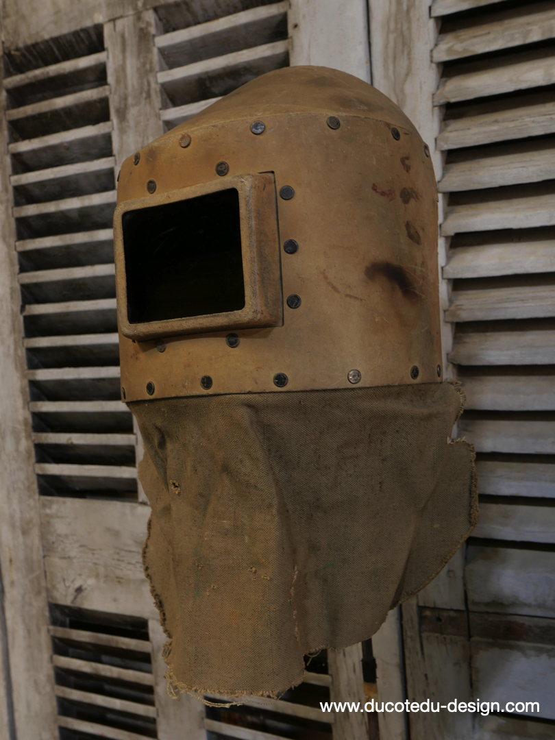 curiosité ancien masque de soudeur de pays de l'Est / ref C07 – Image 3