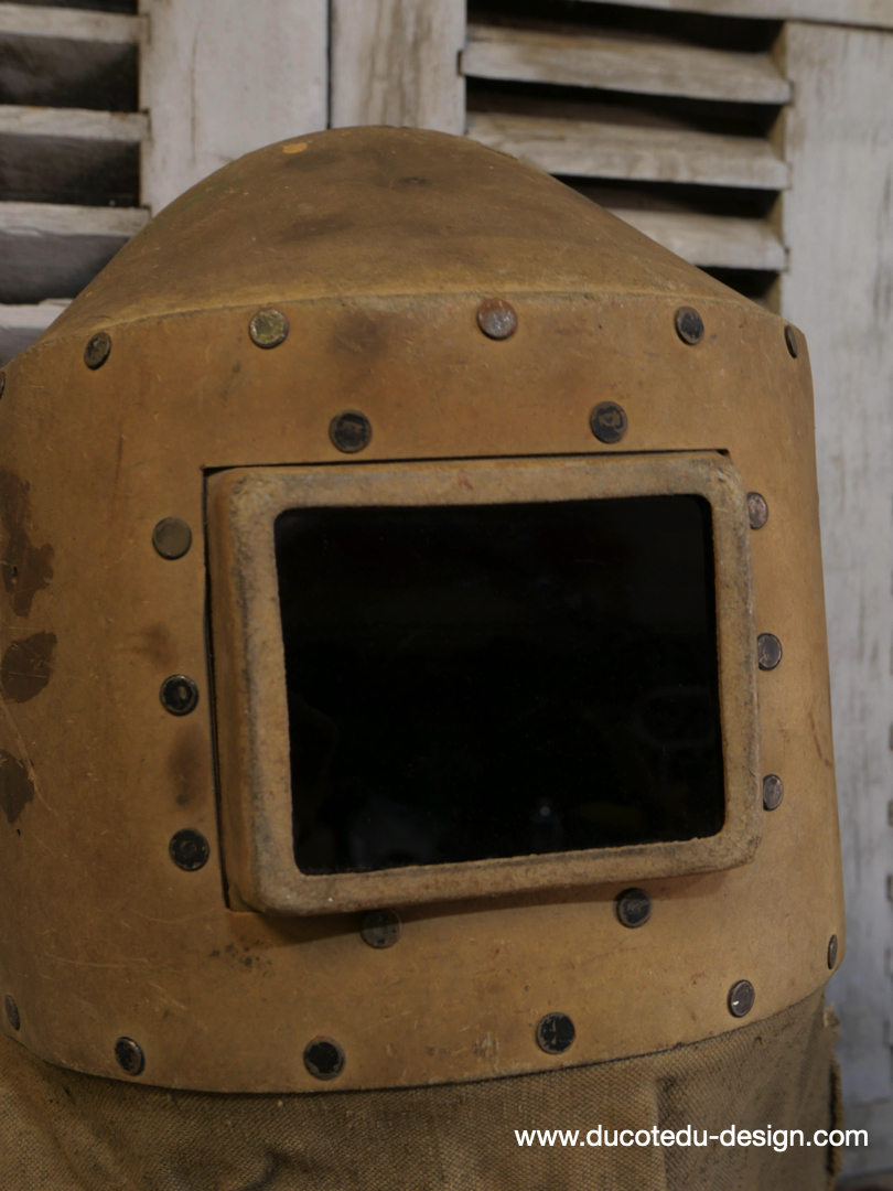 curiosité ancien masque de soudeur de pays de l'Est / ref C07 – Image 4