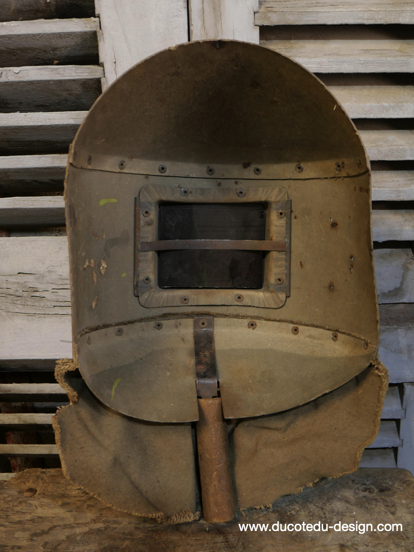 curiosité ancien masque de soudeur de pays de l'Est / ref C07 – Image 5