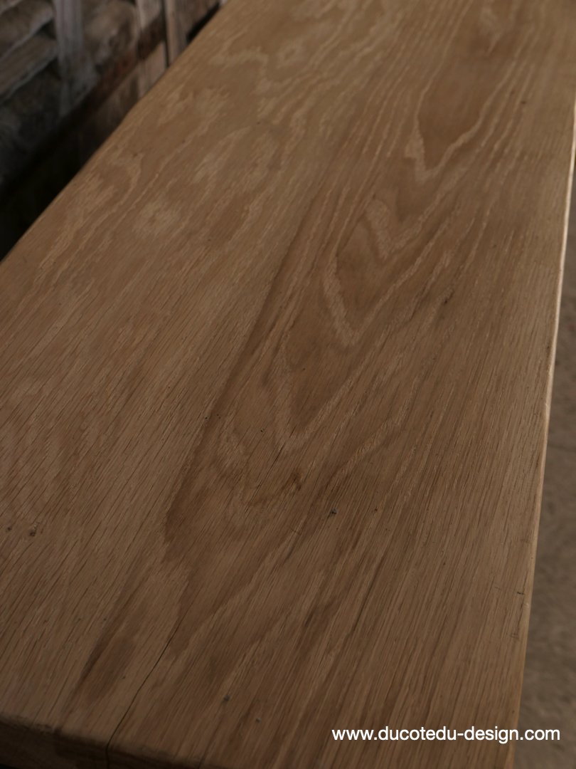 ancien grand meuble 12 casiers industriel strafor plateauchene massif – Image 13