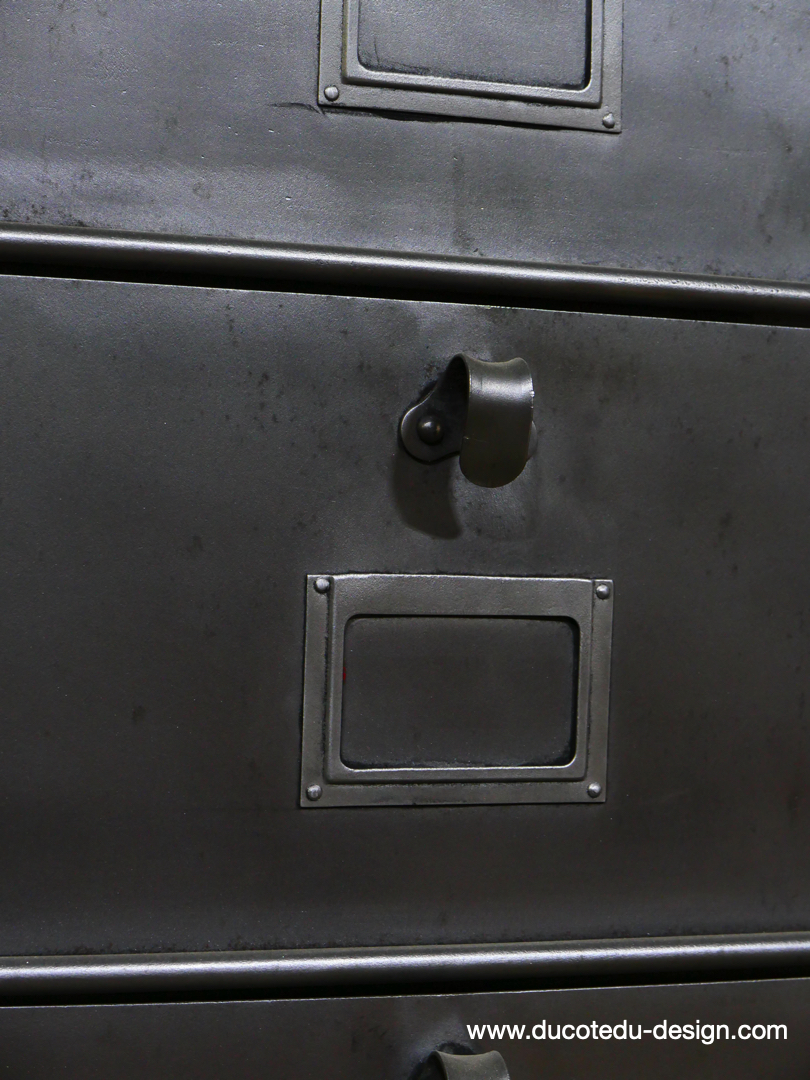 ancien grand meuble 20 casiers industriel strafor – Image 11