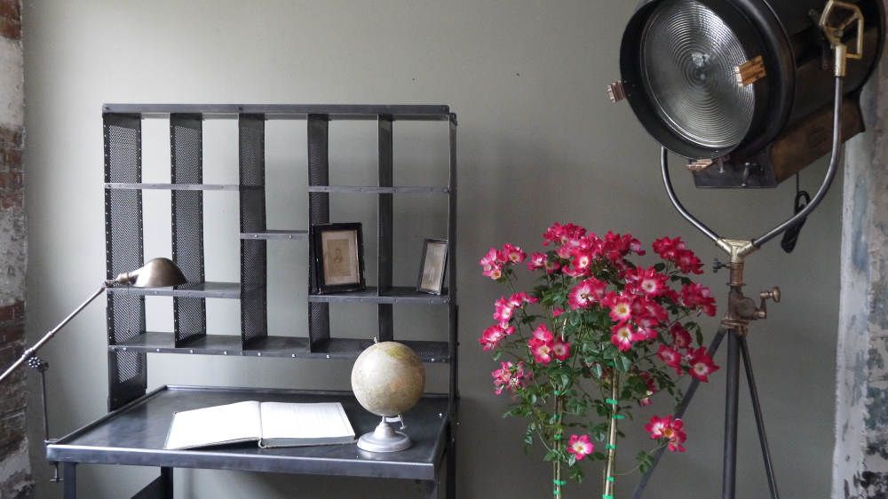 Meuble metier grand bureau tri postal industriel atelier loft – Image 11