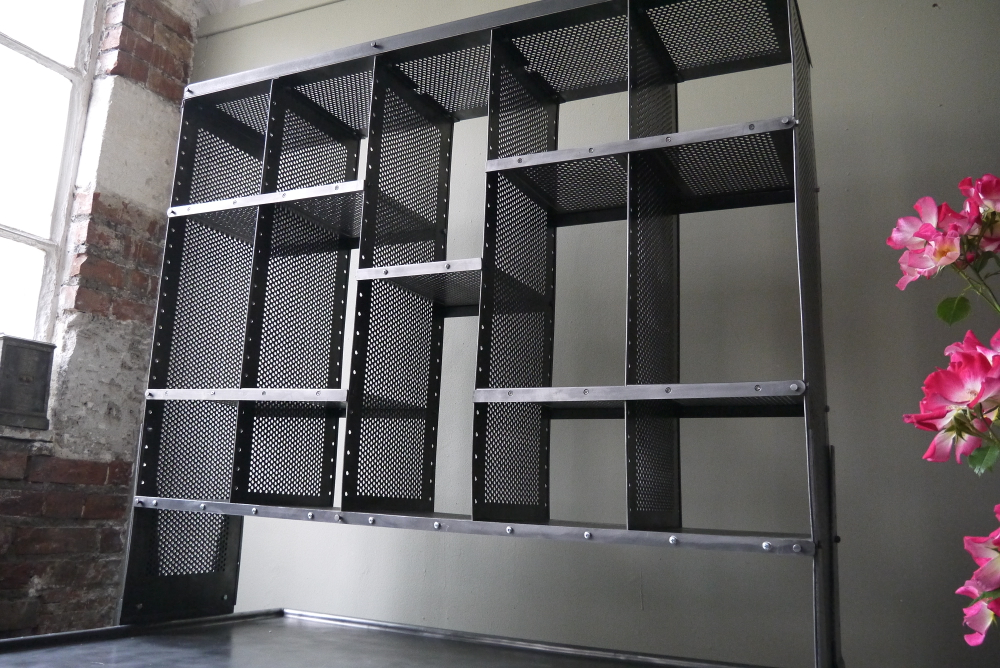 Meuble metier grand bureau tri postal industriel atelier loft – Image 16