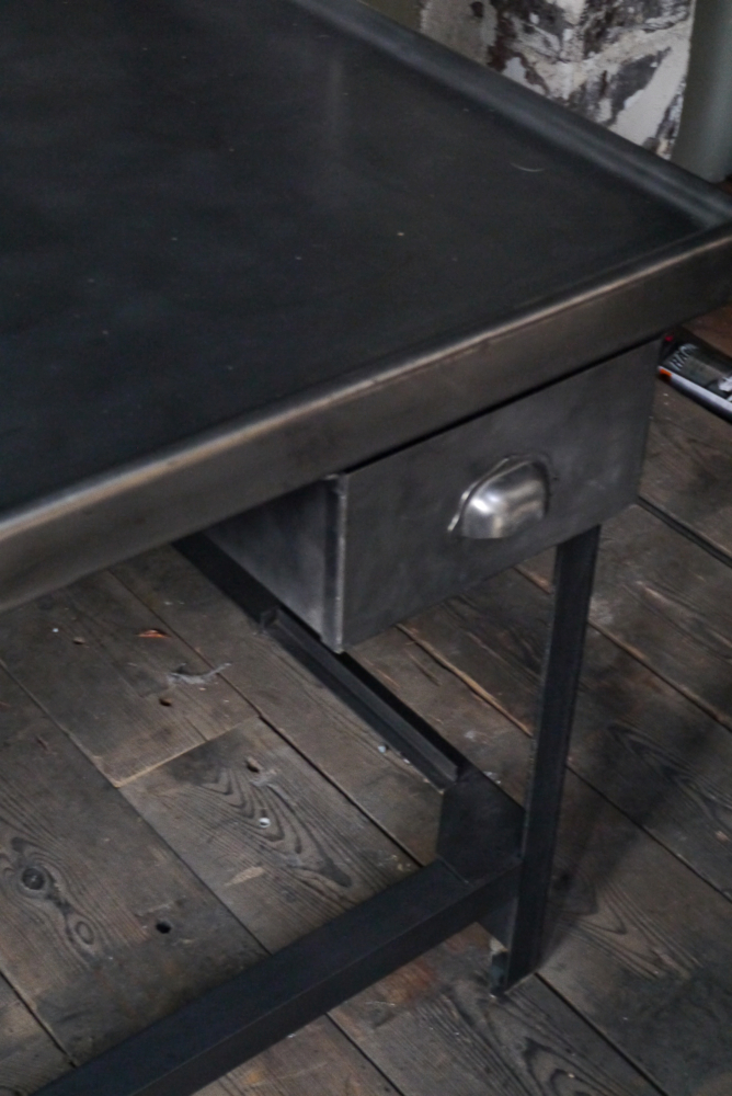 Meuble metier grand bureau tri postal industriel atelier loft – Image 9