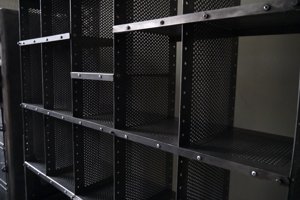 Meuble metier grand bureau tri postal industriel atelier loft – Image 12