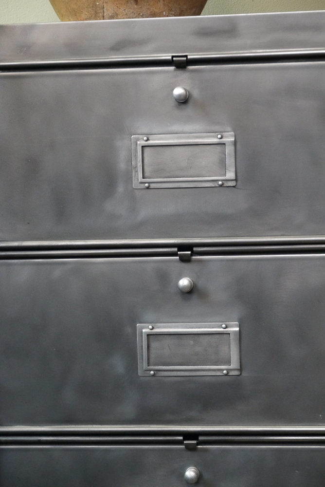 ancien meuble 5 casiers industriel a clapet Roneo 50/60 – Image 4